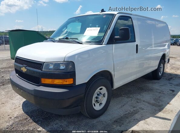 1GCWGAFP0P1107828 2023 CHEVROLET EXPRESS White წინა მარცხენა ხედი სამი მეოთხედიდან