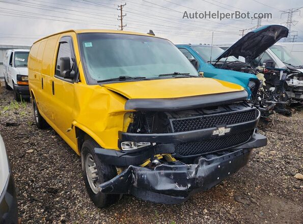1GCWGAFP1K1158361 2019 CHEVROLET EXPRESS Yellow Առջևի աջ