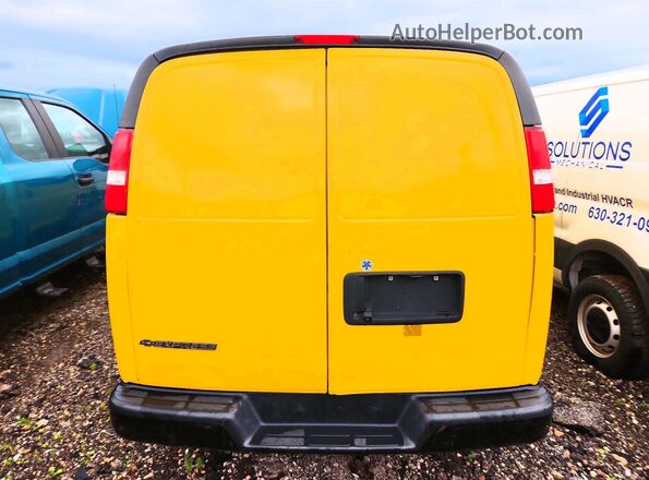 1GCWGAFP1K1158361 2019 CHEVROLET EXPRESS Yellow Հետևի տեսք