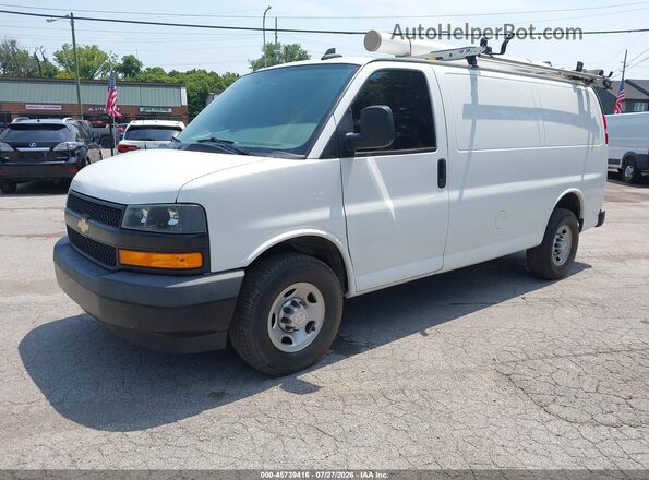 1GCWGAFP2K1366183 2019 CHEVROLET EXPRESS White Vista tres cuartos delantera izquierda