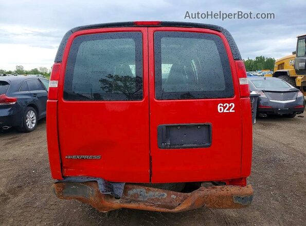 1GCWGAFPXK1275307 2019 CHEVROLET EXPRESS Red Հետևի տեսք