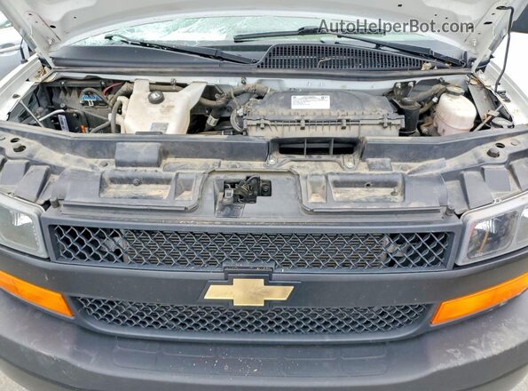 1GCWGAFPXP1251337 2023 CHEVROLET EXPRESS White Vista del compartimento del motor