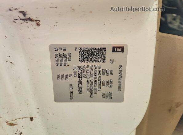 1GCZGGFP0M1178166 2021 CHEVROLET EXPRESS White 360 interior view