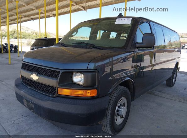 1GCZGHFF7H1246448 2017 CHEVROLET EXPRESS Blue Առջևի ձախ երեք քառորդ տեսարան
