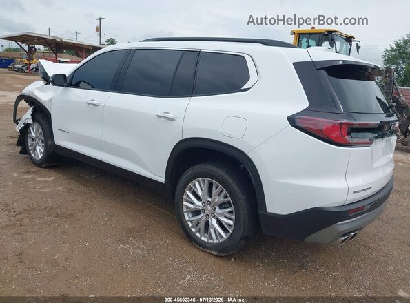 1GKENKRS8SJ208541 2025 GMC ACADIA White Tył lewy