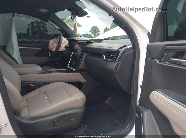 1GKENKRS8SJ208541 2025 GMC ACADIA White Widok wnętrza z przodu