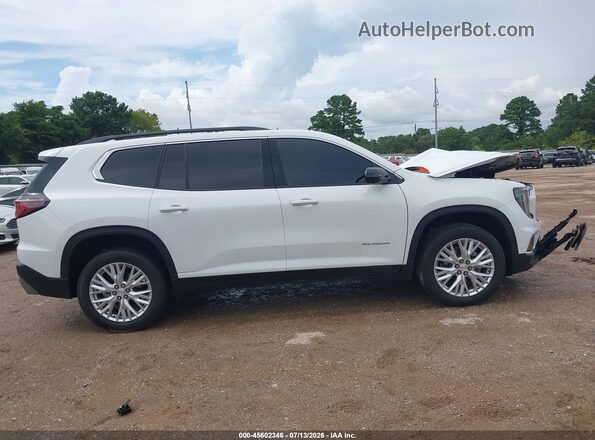 1GKENKRS8SJ208541 2025 GMC ACADIA White Widok wnętrza z tyłu