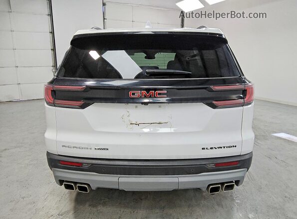 1GKENNKS2RJ200070 2024 GMC ACADIA White Vista trasera