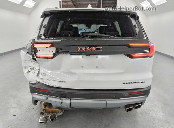 1GKENNKS5RJ200435 2024 GMC ACADIA White Widok z tyłu