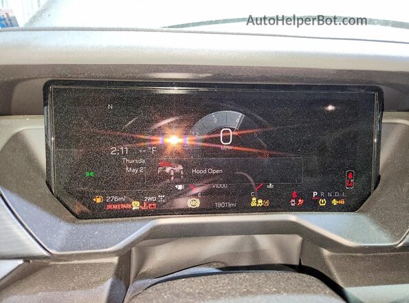 1GKENPRSXSJ203905 2025 GMC ACADIA Серебряный Вид щитка приборов