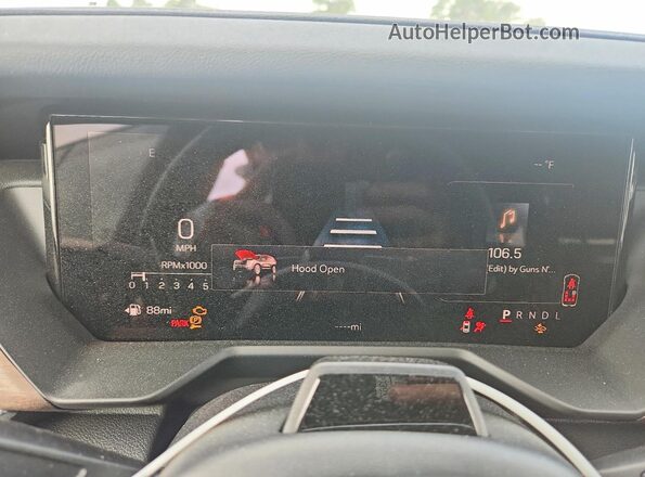 1GKENSKS3TJ261921 2026 GMC ACADIA Silver Widok zestawu wskaźników