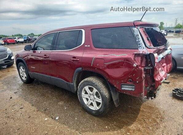 1GKKNKLA8HZ210514 2017 GMC ACADIA Красный Задняя левая четверть