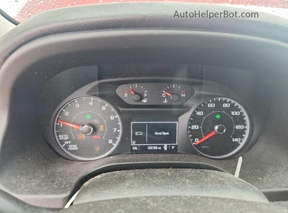 1GKKNKLA8HZ210514 2017 GMC ACADIA Красный Вид щитка приборов
