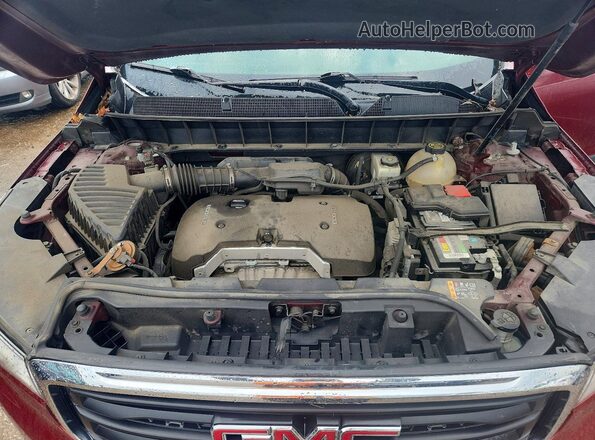 1GKKNKLA8HZ210514 2017 GMC ACADIA Красный Вид задней части салона