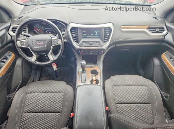 1GKKNKLA8HZ210514 2017 GMC ACADIA Красный Вид панели приборов