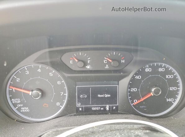 1GKKNKLA9HZ295587 2017 GMC ACADIA Синий Вид щитка приборов
