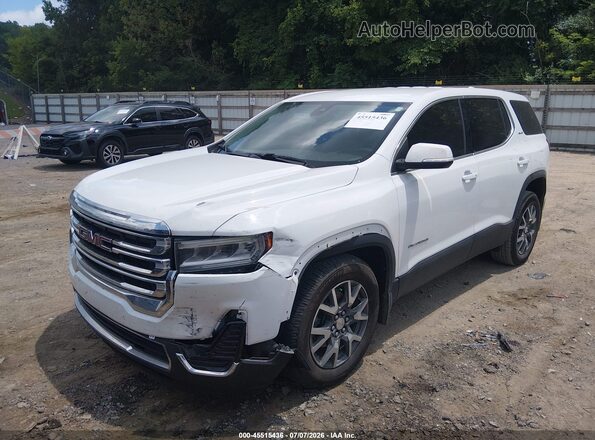 1GKKNKLS3MZ208236 2021 GMC ACADIA White Przód lewy