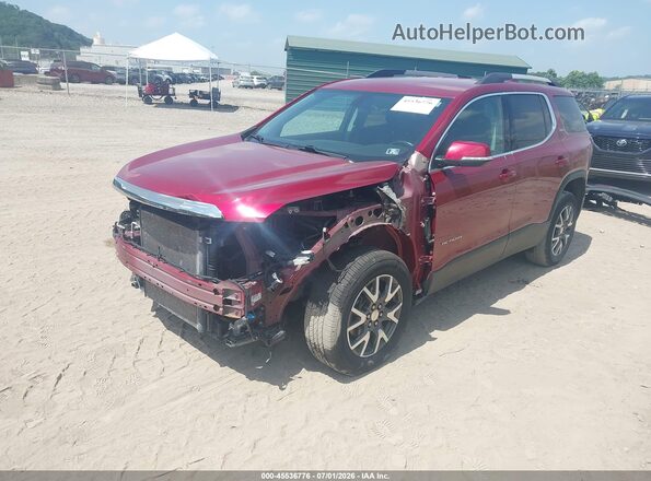 1GKKNKLS7LZ206729 2020 GMC ACADIA Red Vista tres cuartos delantera izquierda
