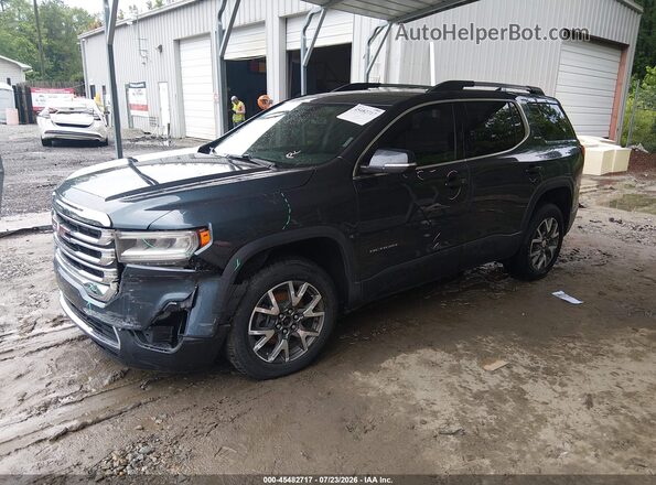 1GKKNKLS8LZ177340 2020 GMC ACADIA Синий Передняя левая четверть