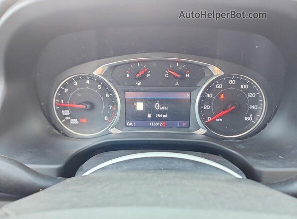 1GKKNKLS8MZ230913 2021 GMC ACADIA White Instrument cluster view