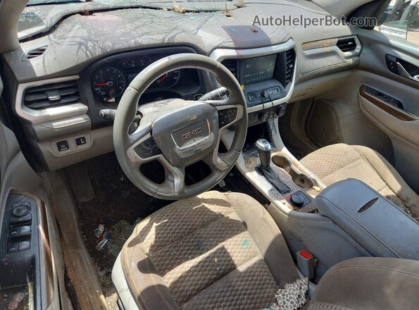 1GKKNLLA3HZ213732 2017 GMC ACADIA White Widok deski rozdzielczej