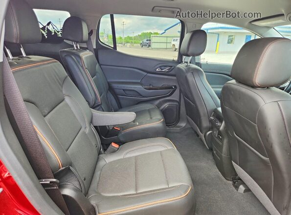 1GKKNLLS5PZ265631 2023 GMC ACADIA Red Rear interior view