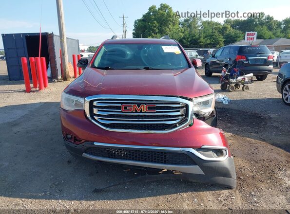 1GKKNLLS6HZ158184 2017 GMC ACADIA Red Widok zestawu wskaźników