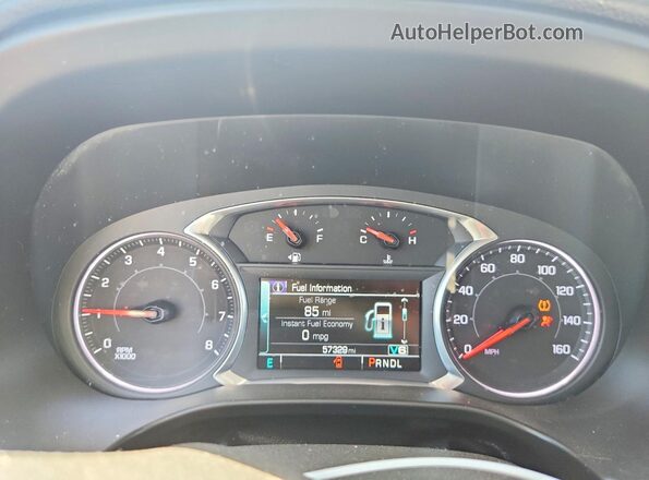 1GKKNLLS6JZ158577 2018 GMC ACADIA Gray Widok zestawu wskaźników