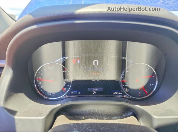 1GKKNLLS6PZ206104 2023 GMC ACADIA Blue Widok zestawu wskaźników