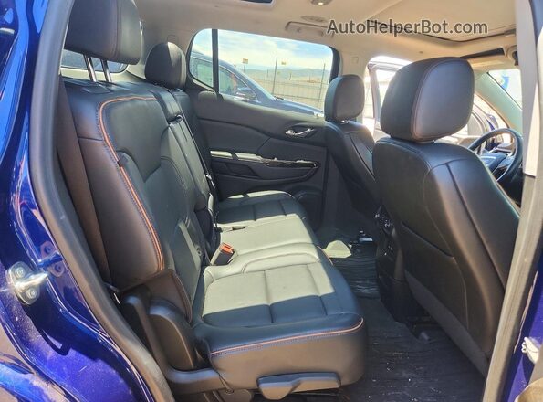 1GKKNLLS6PZ206104 2023 GMC ACADIA Blue Widok wnętrza z tyłu