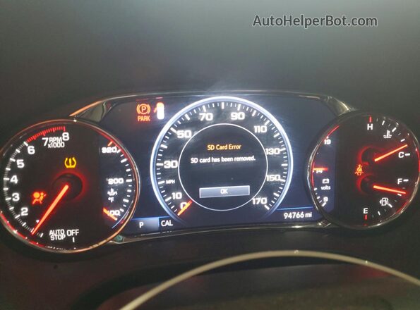 1GKKNML44MZ171033 2021 GMC ACADIA White Instrument cluster view