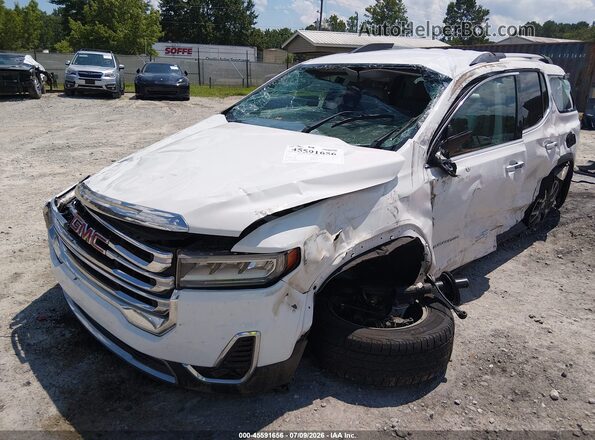 1GKKNML44PZ255521 2023 GMC ACADIA White Առջևի ձախ երեք քառորդ տեսարան