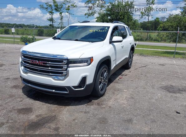 1GKKNML46PZ104230 2023 GMC ACADIA White წინა მარცხენა ხედი სამი მეოთხედიდან