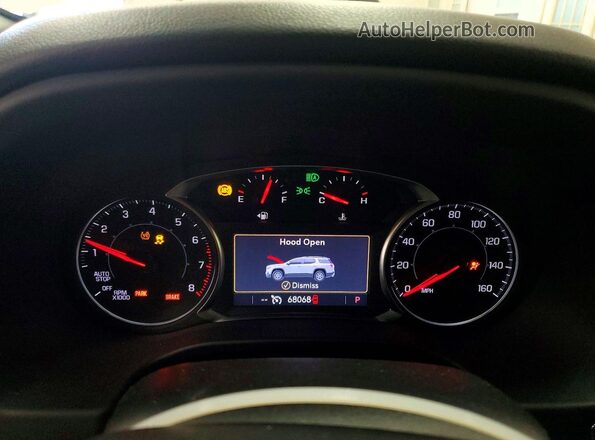 1GKKNML47PZ157678 2023 GMC ACADIA White ხელსაწყოთა პანელის ხედი