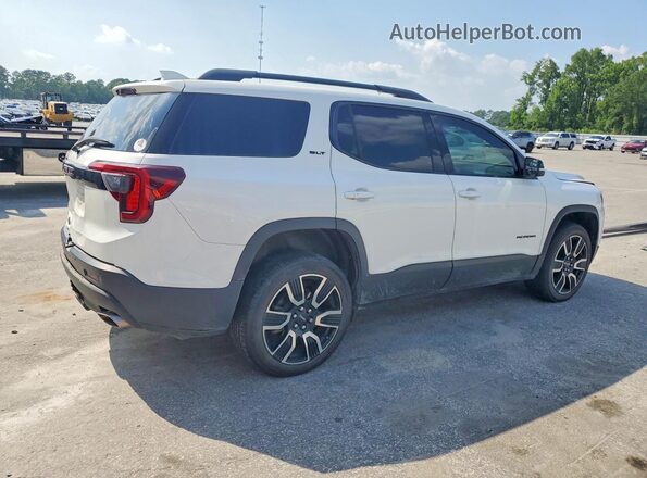 1GKKNMLS1MZ215889 2021 GMC ACADIA Белый Задняя правая четверть
