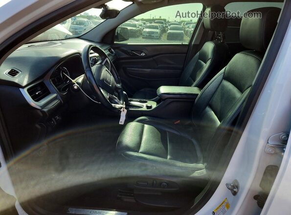 1GKKNMLS3JZ146571 2018 GMC ACADIA White Widok wnętrza z przodu
