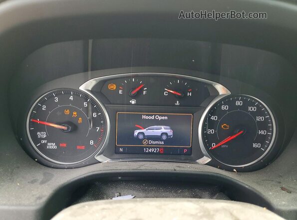 1GKKNMLS3LZ154656 2020 GMC ACADIA White Instrument cluster view