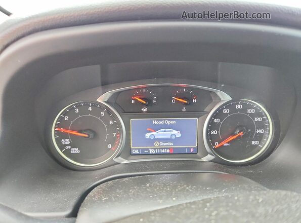 1GKKNMLS4LZ184166 2020 GMC ACADIA Black Вид щитка приладів