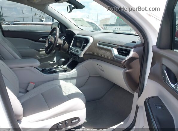 1GKKNMLS5HZ169442 2017 GMC ACADIA White Widok wnętrza z przodu