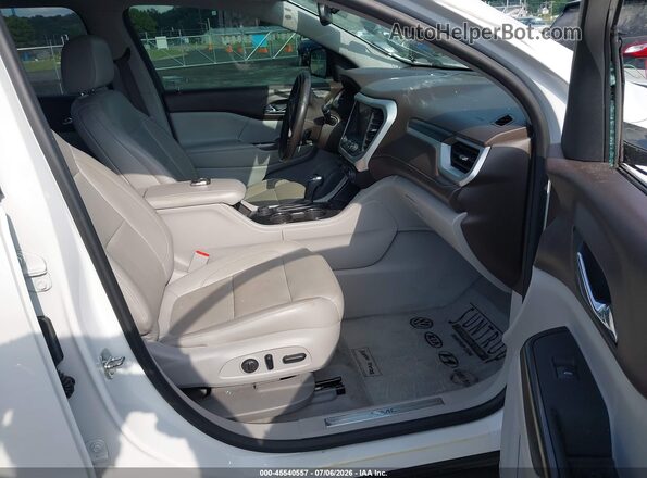 1GKKNMLS7HZ315467 2017 GMC ACADIA White წინა სალონის ხედი