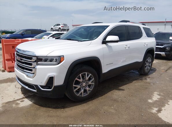 1GKKNMLS7MZ230252 2021 GMC ACADIA Белый Передняя левая четверть