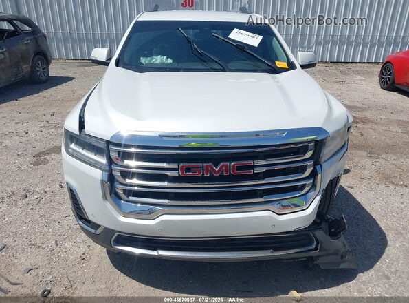1GKKNMLS8MZ203335 2021 GMC ACADIA White Vista del cuadro de instrumentos