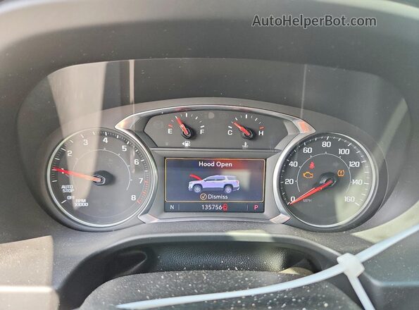 1GKKNMLS9LZ138784 2020 GMC ACADIA White Вид щитка приладів