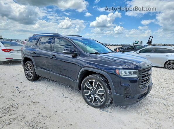 1GKKNMLSXMZ163193 2021 GMC ACADIA Blue Առջևի աջ
