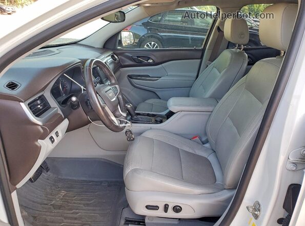 1GKKNNLS6JZ130838 2018 GMC ACADIA White Widok wnętrza z przodu