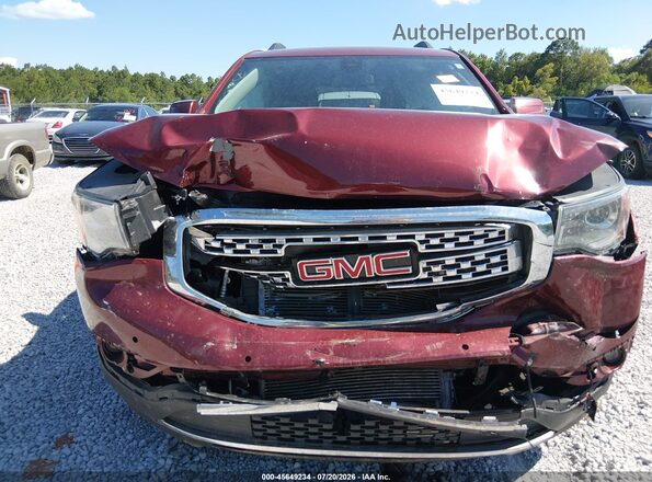 1GKKNNLS9HZ215540 2017 GMC ACADIA Red Instrument cluster view