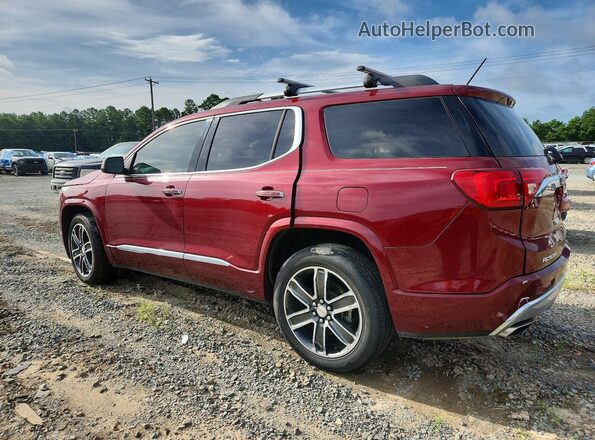 1GKKNPLS0HZ272995 2017 GMC ACADIA Burgundy Trasero izquierdo