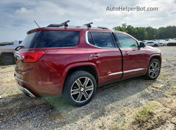 1GKKNPLS0HZ272995 2017 GMC ACADIA Burgundy Trasero derecho