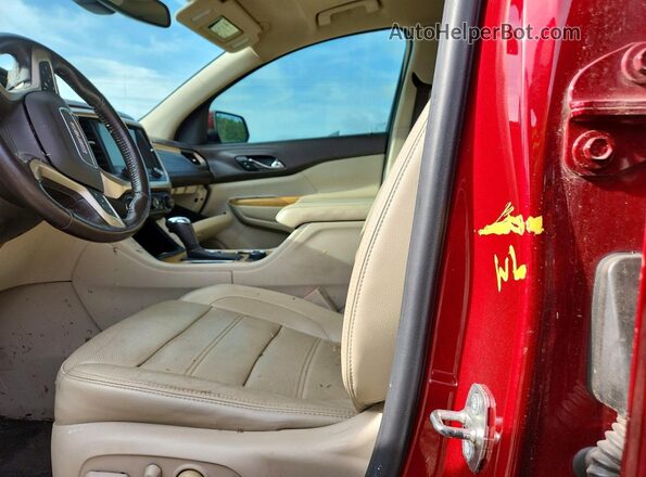 1GKKNPLS0HZ272995 2017 GMC ACADIA Burgundy Vista de la etiqueta del VIN
