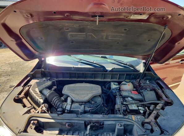 1GKKNPLS0HZ272995 2017 GMC ACADIA Burgundy Vista del compartimento del motor